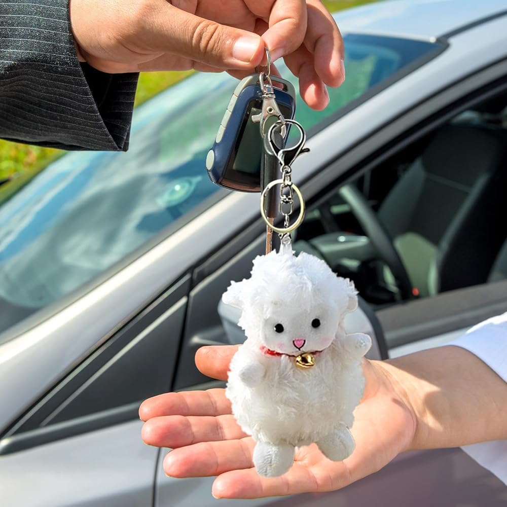 Amazon.co.jp: [Falbiro] 羊 ぬいぐるみ キーホルダー ぬいぐるみ 萌え